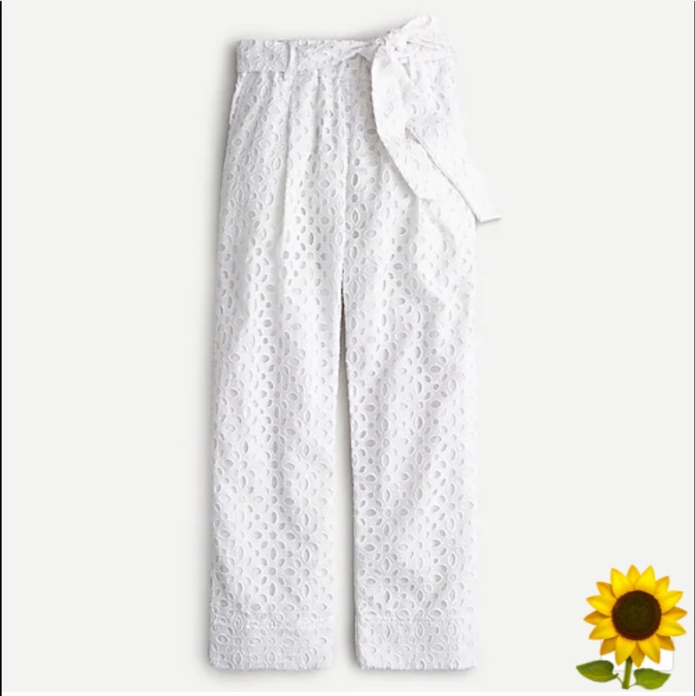 🎉J.Crew🎉Tie-waist eyelet pant🎉🎉